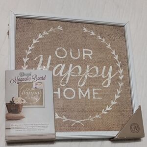 Our Happy Home Framed Magnetic Board